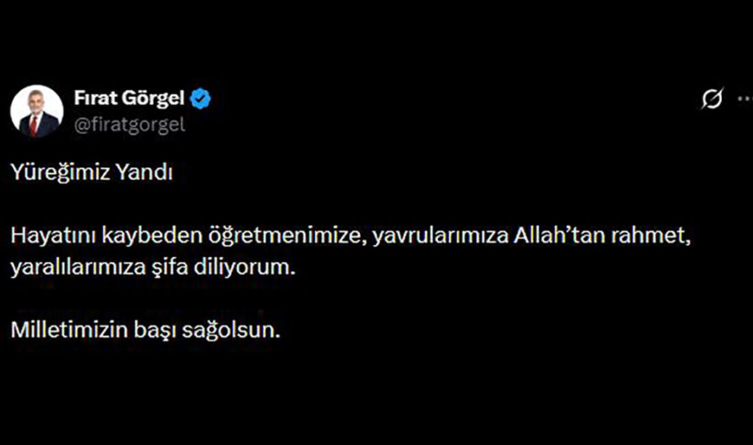 Başkan Görgel, “Yüreğimiz Yandı, Milletimizin Başı Sağ Olsun” Kahramanmaraş’ın Onikişubat