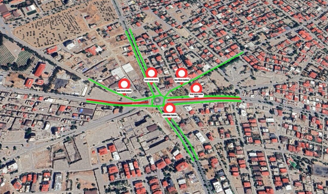 Kahramanmaraş’ın Dulkadiroğlu ilçesinde Recep Tayyip Erdoğan Bulvarı üzerinde gerçekleştirilecek altyapı